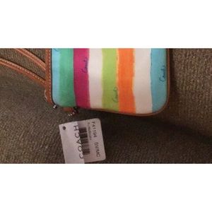 Brand New Multicolor Coach Wristlet